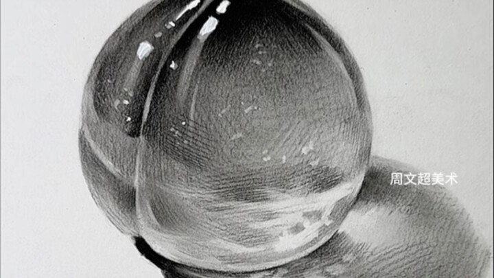 طريقة رسم الخوخ الزجاجي