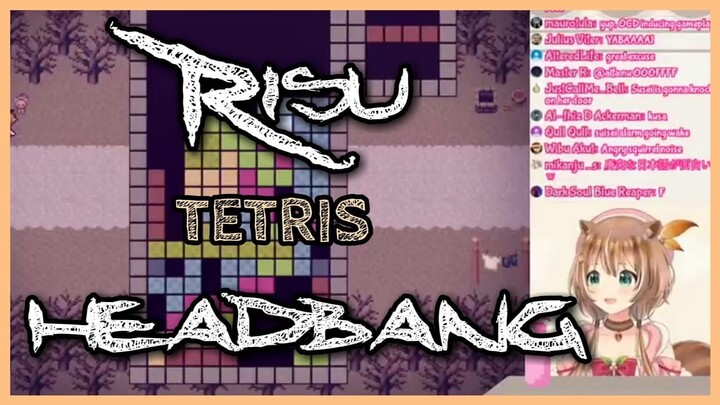 【HoloID Clip】Headbang Risu saat Maen Tetris