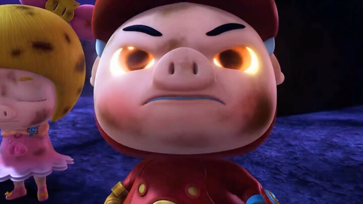 It turns out that Pig Man is the Five Spirit King! Those are four useless pieces of trash!