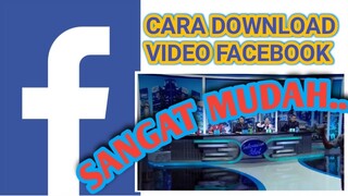 Cara Download Video Di Facebook