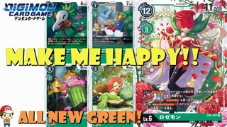 These New Green Digimon Cards Make Me Happy - All New Green Cards from Battle of Omega!