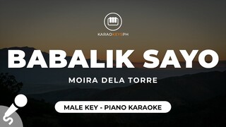 Babalik Sayo - Moira Dela Torre (Male Key - Piano Karaoke)