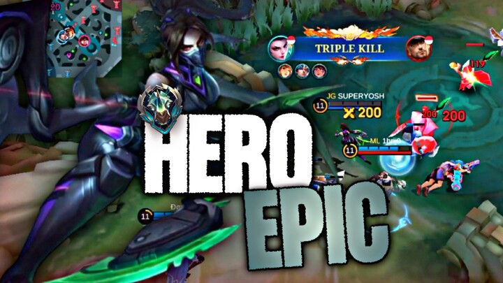 KETIKA HERO EPIC INI DITANGAN GW!! AUTO JADI KILLER!! - Mobile Legends