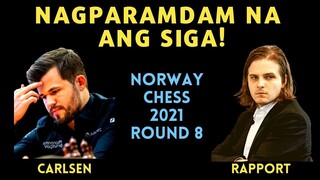 NAGSUPER SAIYAN NA SI BOSS! 3 WINS IN A ROW! Norway Chess 2021 Magnus Carlsen vs Richard Rapport R8