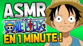 ASMR ONE PIECE EN 1 MINUTE 30 !