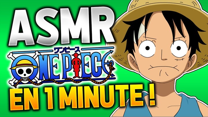 ASMR ONE PIECE EN 1 MINUTE 30 !
