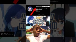 WAIFU GWEH NYATA!! ada IGnya coy 😋☝️ #shorts #vtuber #anime