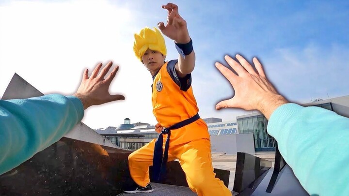 [Sports]Extreme combat between a parkour master&Son Goku|Dragon Ball