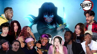 MUICHIRO VS GYOKKO CLOSED! DEMON SLAYER SEASON 3 EPISODE 9 BEST REACTION COMPILATION