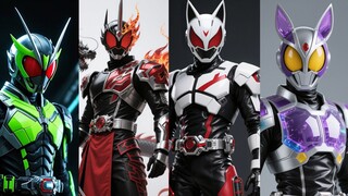 Sử dụng mô tả văn bản để AI tạo ra Kamen Rider tương ứng. Bạn có thể nhận ra bao nhiêu nguyên mẫu?