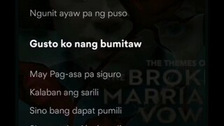 Gusto ko nang bumitaw lyrics