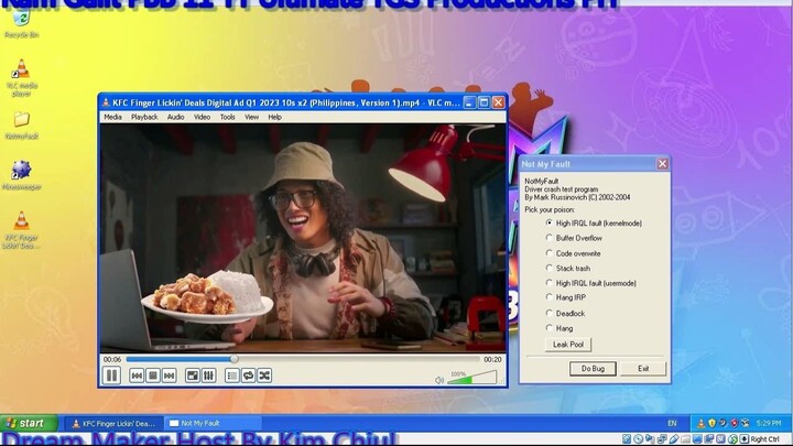 KFC Finger Lickin Deals Commercial Screaming Ang Blue Screen Of Death VM!