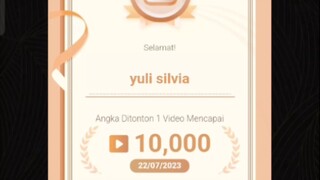 SELAMAT DAN TERIMA KASIH.1 VIDEO MENCAPAI 10.000 Kali ditonton.