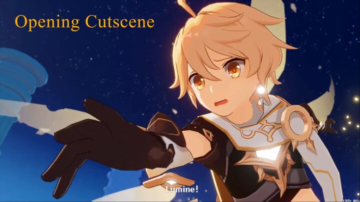 Genshin Impact - Opening Cut Scene (Male Version - Aether)