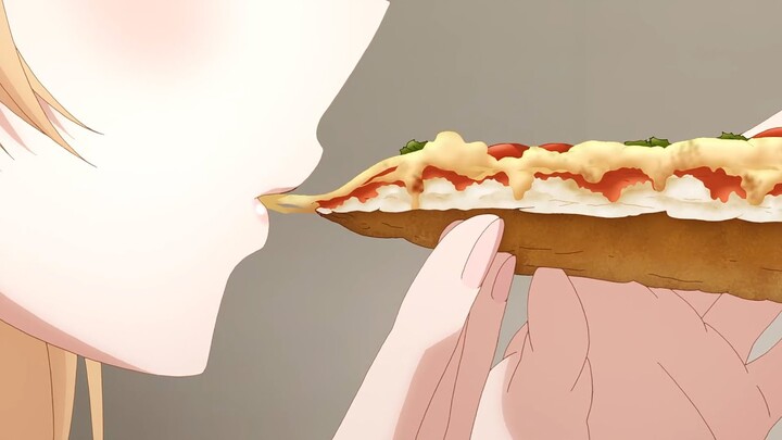 How Cute Girl eats Pizza in Anime | The Angel Next Door Spoils Me Rotten Episode 1