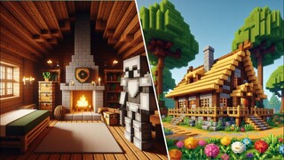 Minecraft : How to make  survival house Tutorial