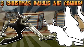 ALL THE 3 CHRISTMAS KAIJUS COMING TO KU! | Roblox Kaiju Universe