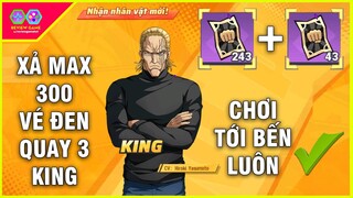 One Punch Man: The Strongest - Xả MAX 300 Vé Đen Ăn Full KING LSSR Thật Không Thể Ngờ Được Quá Dữ