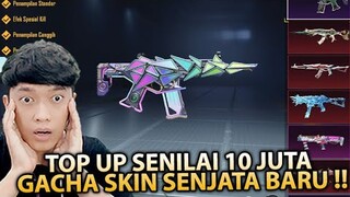 NEKAT TOP UP SENILAI 10 JUTA GACHA SKIN SENJATA HONEY BADGER KEREN BANGET !! - PUBG MOBILE