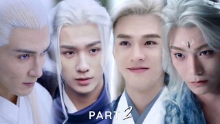 Part 2 | Most Handsome White-Haired Actors in Chinese Costume Drama 🤍 QueenDramaEdits