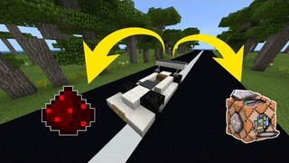 Working Redstone/Command Block Car in Minecraft