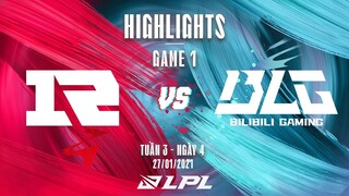 RNG vs BLG | Highlights - Game 1 | Tuần 3 Ngày 4 | LPL Mùa Xuân 2022