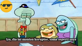 meme spongebob : korupsi dinggap prestasi