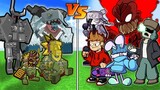 Mowzie`s Mobs vs. Friday Night Funkin` | Minecraft | (MOST EPIC BATTLE)
