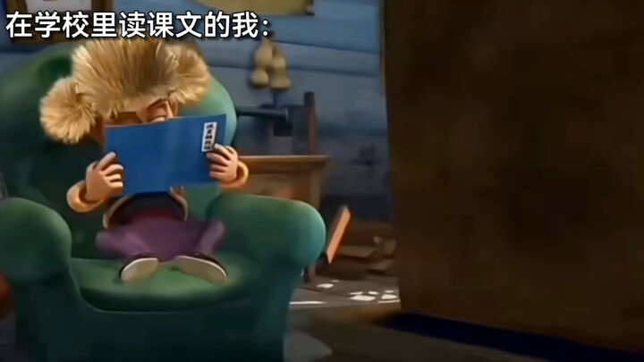 Me Reading a Textbook in School