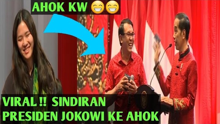 MOMEN LUCU PRESIDEN JOKOWI-SINDIR AHOK DI PERAYAAN IMLEK 2020