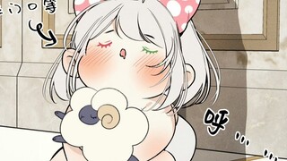 Nấm béo đội mũ nơ màu hồng dễ thương quá
