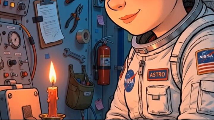 In Space, Flames Are SPHERES 🔵 (No Up, No Teardrop)