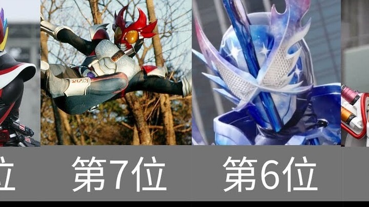 Penampilan Bentuk Final Kamen Rider TV Peringkat Pagi dan Malam Kuuga~Saber [Perbandingan]