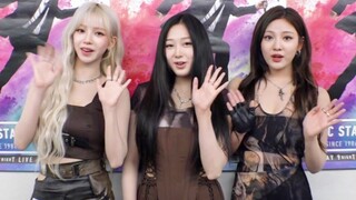 aespa三人Music station后台采访！好漂亮！