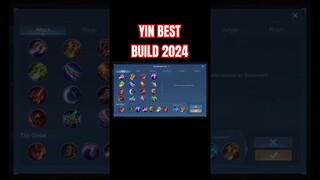 Yin Best Build 2024 (Part 2) #shorts #mlbb