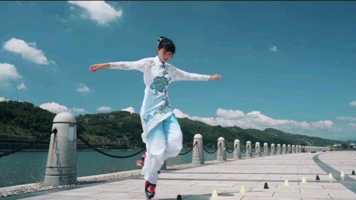 Chinese style Qin Yuqing roller skating dance see you again