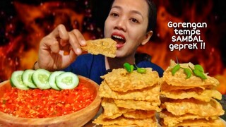 MUKBANG GORENGAN INDONESIA ⁉️GORENGAN TEMPE SAMBAL GEPREK | MUKBANG INDONESIA