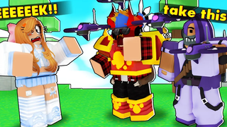 พวกเขาใช้ ADMIN ดังนั้นฉันจึงใช้โดรนเพื่อทำลายมัน (ROBLOX)