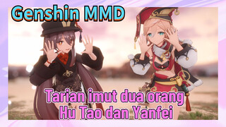 [Genshin Impact, MMD] Tarian imut dua orang, Hu Tao dan Yanfei