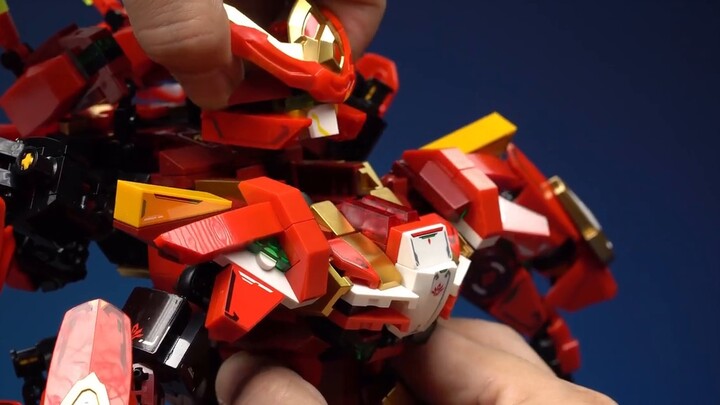 More than 70 movable parts, and partial deformation! Semper's Nezha building block mecha review, set
