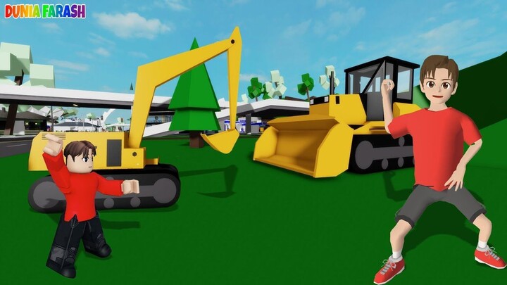 Yuta Dan Mio Lomba Balap Excavator VS Buldozer  ROBLOX