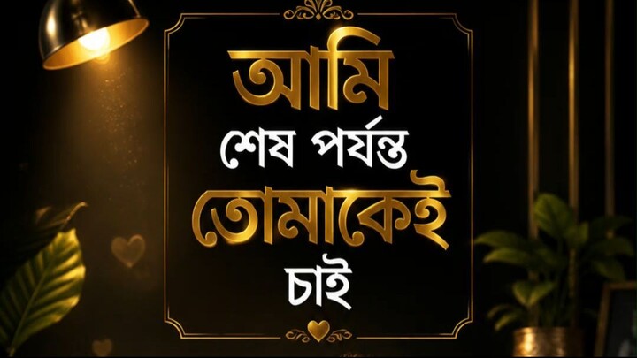 আমি শেষ পর্যন্ত তোমাকেই চাই