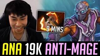 ANA 9 mins Battle Fury ANTI-MAGE Looks Like