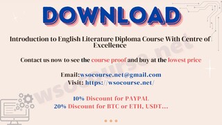 [WSOCOURSE.NET] Introduction to English Literature Diploma Course With Centre of Excellence