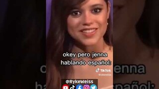 Jenna Ortega SPEAKING 3 LANGUAGES #Wednesday #JennaOrtega #Merlina