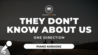 They Don't Know About Us - One Direction (Piano Karaoke)