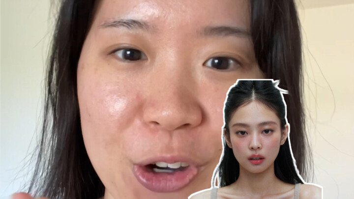 What does it look like when ordinary people wear the same makeup as Jennie?