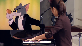 A Chinese girl recreated the soundtrack "Hungarian Rhapsody" from "Tom and Jerry" live abroad. It wa