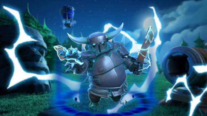 Gameplay Super PEKKA in night village clash of Clans