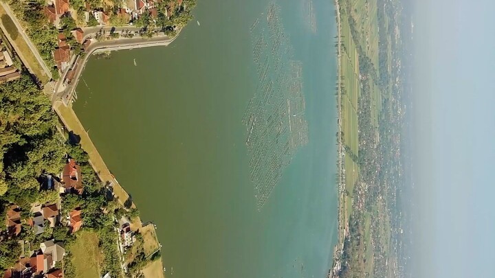 Aerial Pinggiran Rowo Jombor Klaten, Jawa Tengah